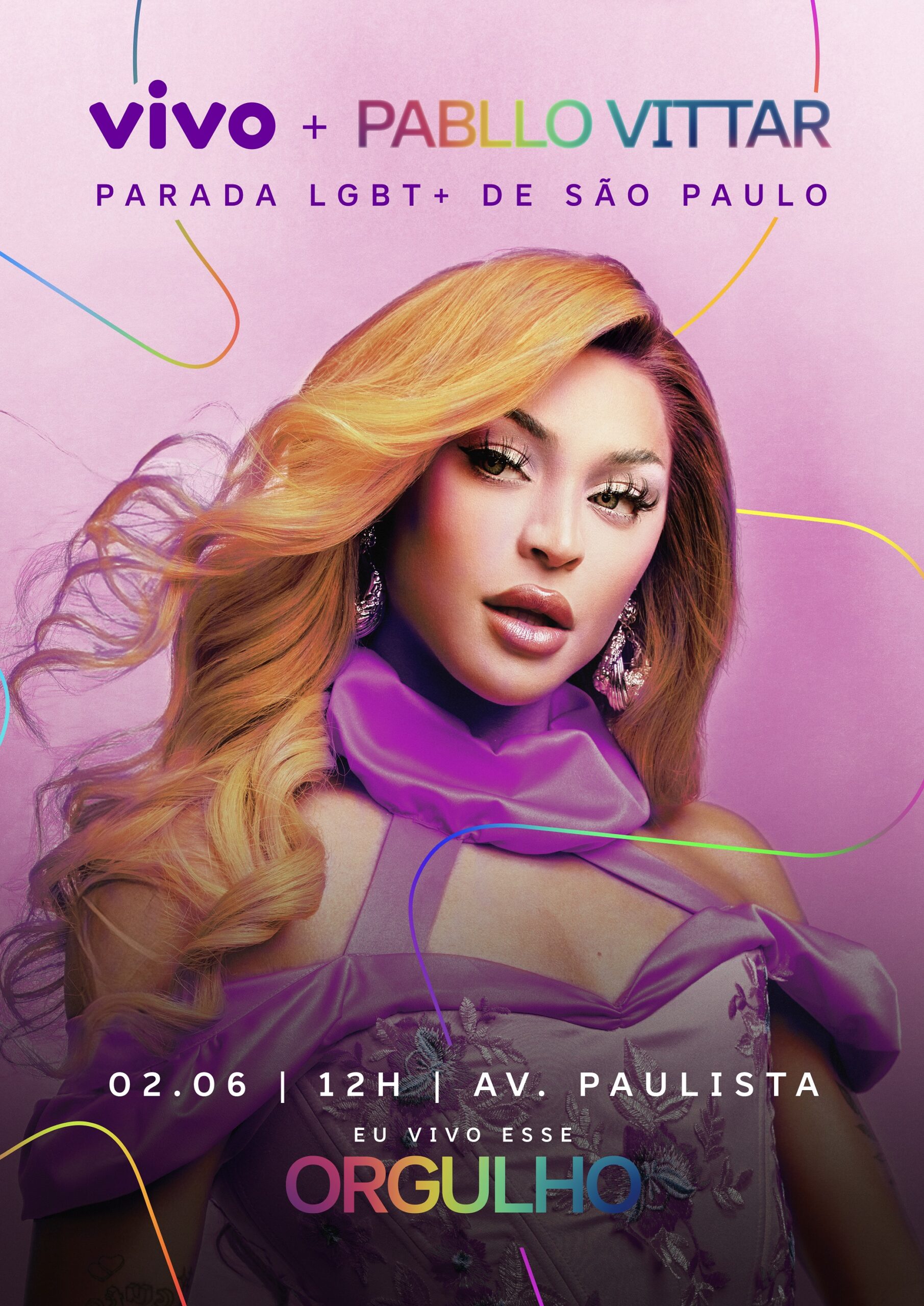 Vivo leva Pabllo Vittar para a Parada do Orgulho LGBT+ de São Paulo