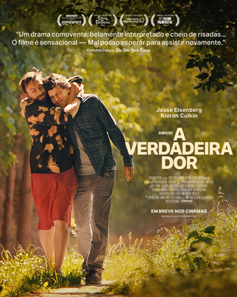 JÁ ESTÃO DISPONÍVEIS NOVOS TRAILER E PÔSTER DE A VERDADEIRA DOR, FILME PROTAGONIZADO PELO INDICADO AO OSCAR® JESSE EISENBERG, E PELO GANHADOR DOS PRÊMIOS GLOBO DE OURO® E EMMY®, KIERAN CULKIN