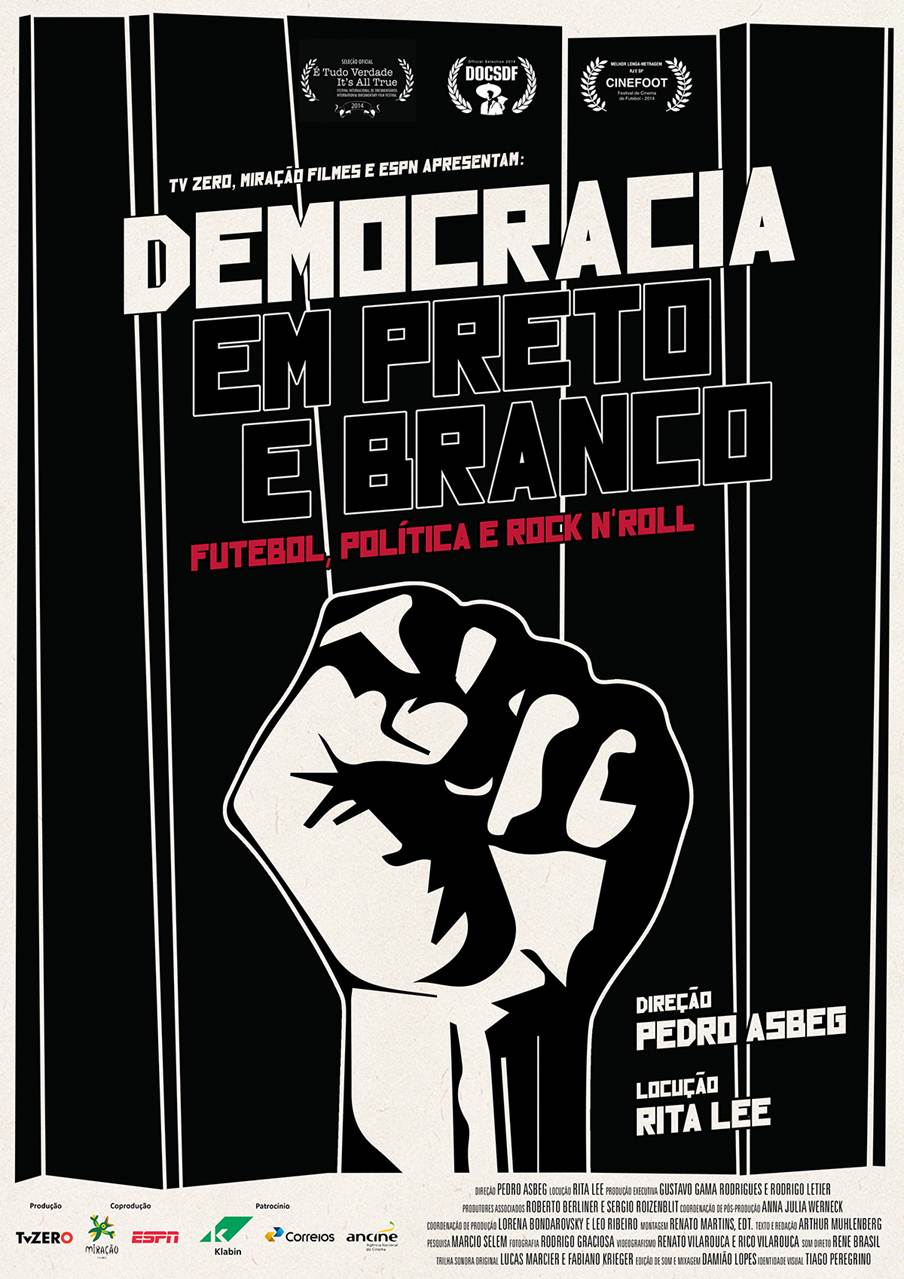 ​TvZero comemora 10 anos do lançamento do filme “Democracia em Preto e Branco” com exibição e debate no Museu do Futebol em SP no dia 3 de dezembro