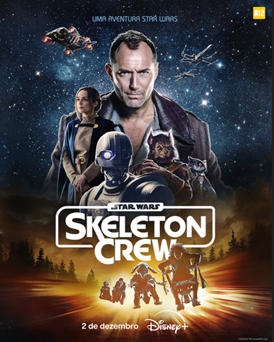 DISNEY+ ANUNCIA A ESTREIA ANTECIPADA DE STAR WARS: SKELETON CREW E CELEBRA A NOTÍCIA COM UMA NOVA ARTE
