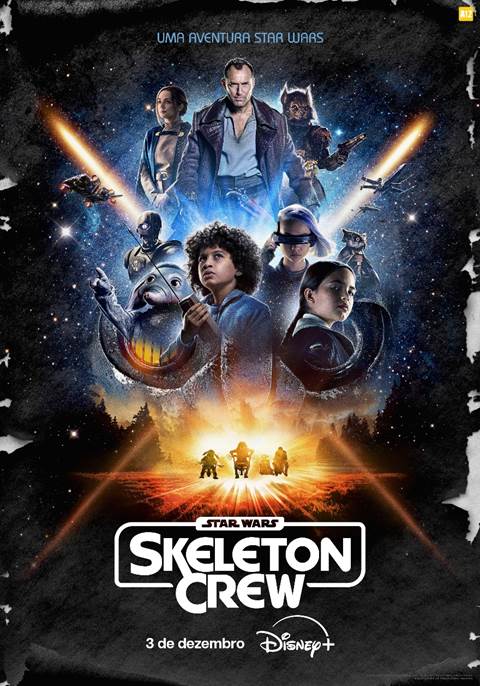 O DISNEY+ APRESENTA UM NOVO TRAILER E PÔSTER DE STAR WARS: Skeleton Crew
