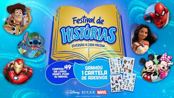 DISNEY BRASIL PROMOVE CONTAÇÕES DE HISTÓRIAS DURANTE TODO O MÊS DE JULHO EM DIVERSAS CIDADES DO PAÍS
