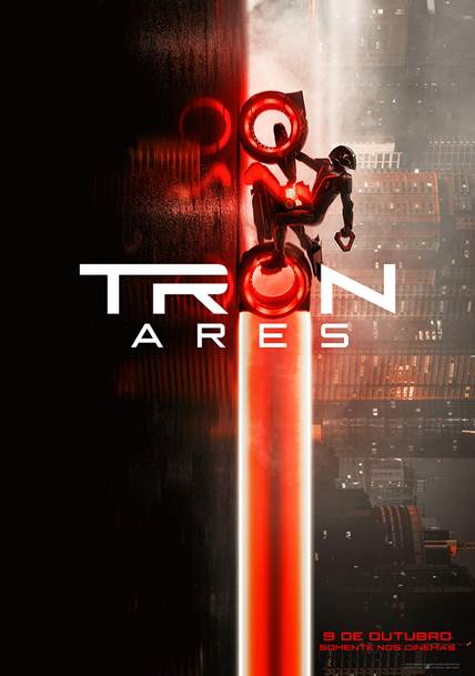 A DISNEY ACABA DE LANÇAR O TRAILER E PÔSTER INÉDITOS DE TRON: ARES, NOVO FILME DA FRANQUIA TRON, QUE CHEGA AOS CINEMAS EM 9 DE OUTUBRO