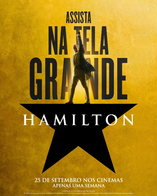 ​Walt Disney Studios ESTREIA PELA PRIMEIRA VEZ NOS CINEMAS, DE FORMA INÉDITA, EM 25 DE SETEMBRO, A VERSÃO FILMADA DO MUSICAL HAMILTON DE LIN-MANUEL MIRANDA