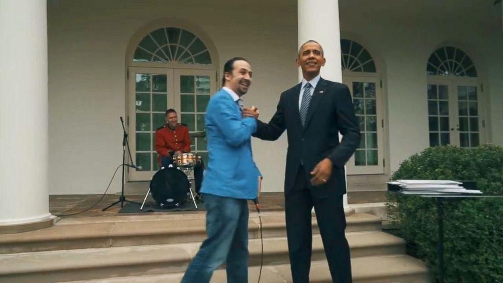 Hamilton' Creator Lin-Manuel Miranda Raps in the Rose Garden With Obama -  ABC News