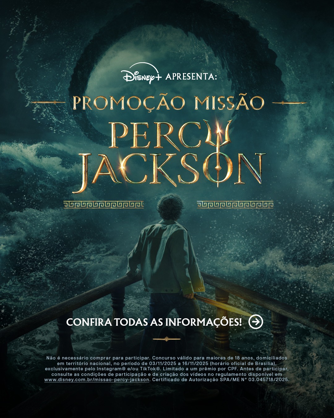 ​Disney+ convida fãs para embarcarem na “Missão Percy Jackson”