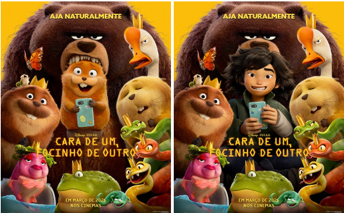 UM NOVO TRAILER E NOVOS PÔSTERES DE CARA DE UM, FOCINHO DE OUTRO, A PRÓXIMA ANIMAÇÃO ORIGINAL DA DISNEY E PIXAR JÁ ESTÃO DISPONÍVEIS