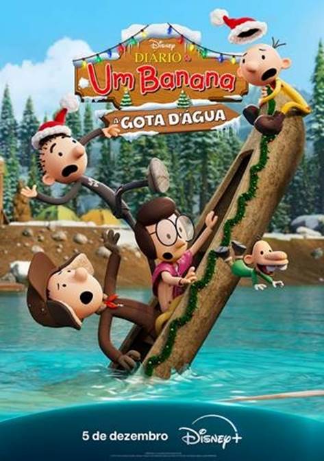 JÁ ESTÁ DISPONÍVEL O TRAILER E O PÔSTER DA ANIMAÇÃO DO DISNEY+ DIÁRIO DE UM BANANA: A GOTA D’ÁGUA