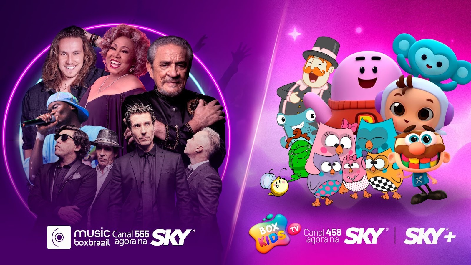SKY amplia a oferta de conteúdos nacionais com os canais Music Box Brazil e Box Kids TV