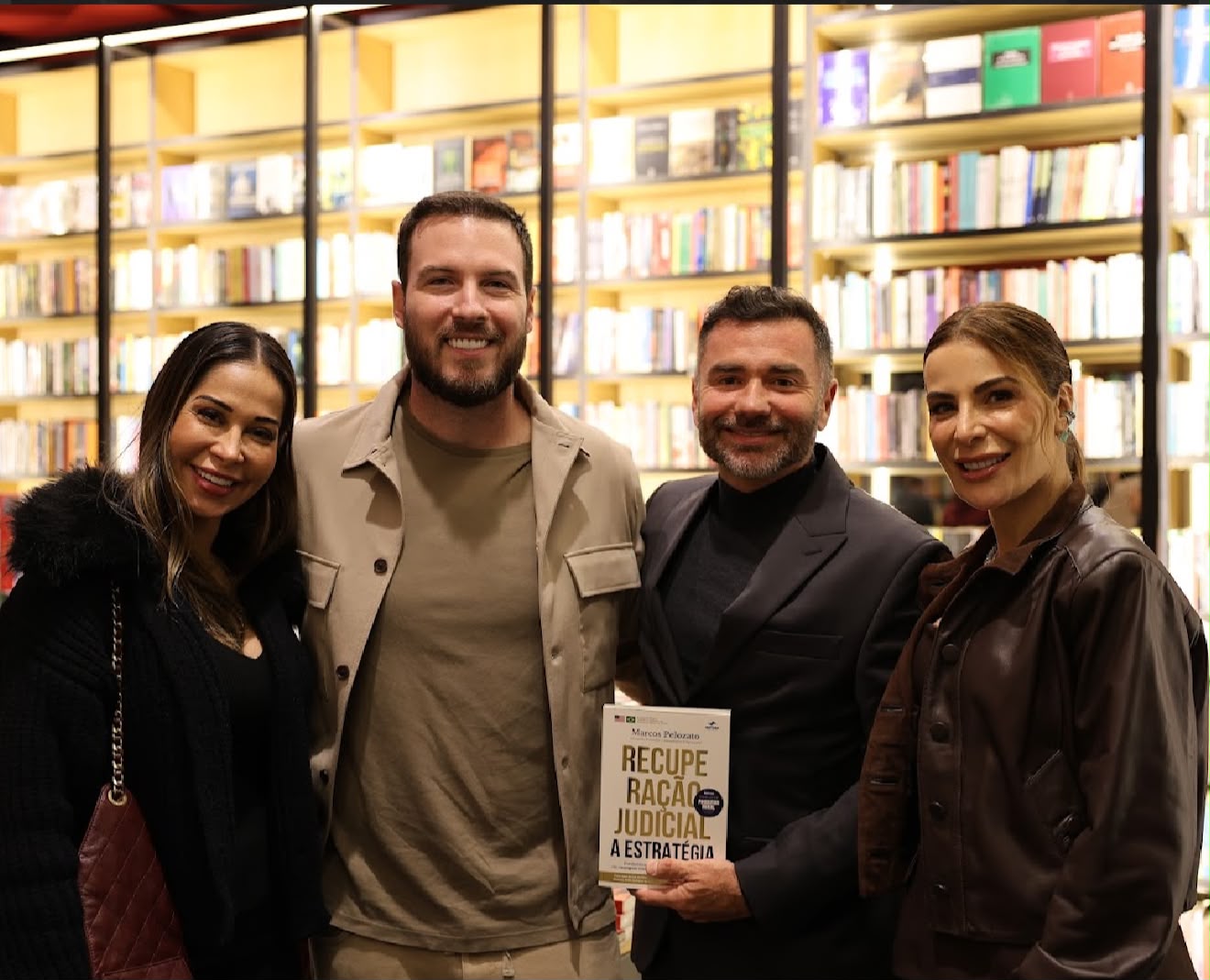 Maíra Cardi e Tiago Nigro prestigiam lançamento do livro “Recuperação Judicial: A Estratégia”, de Marcos Pelozato