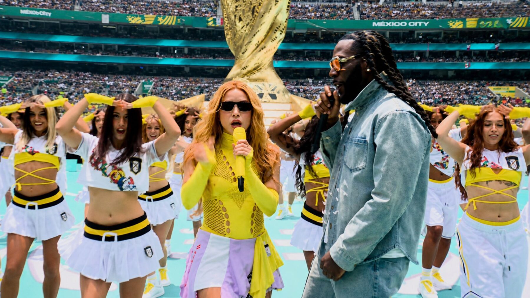 Após abertura na Copa do Mundo, “Dai Dai” de Shakira e Burna Boy cresce 295% na Deezer