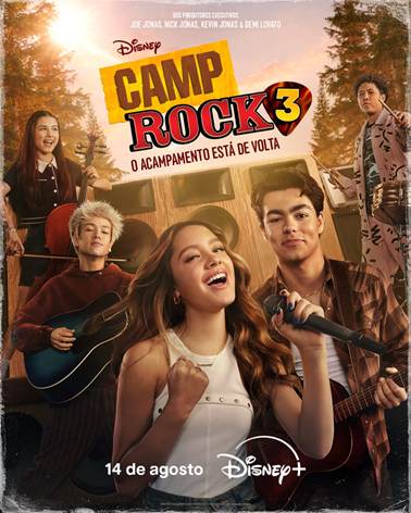 DISNEY+ APRESENTA NOVO TRAILER E PÔSTERDE CAMP ROCK 3
