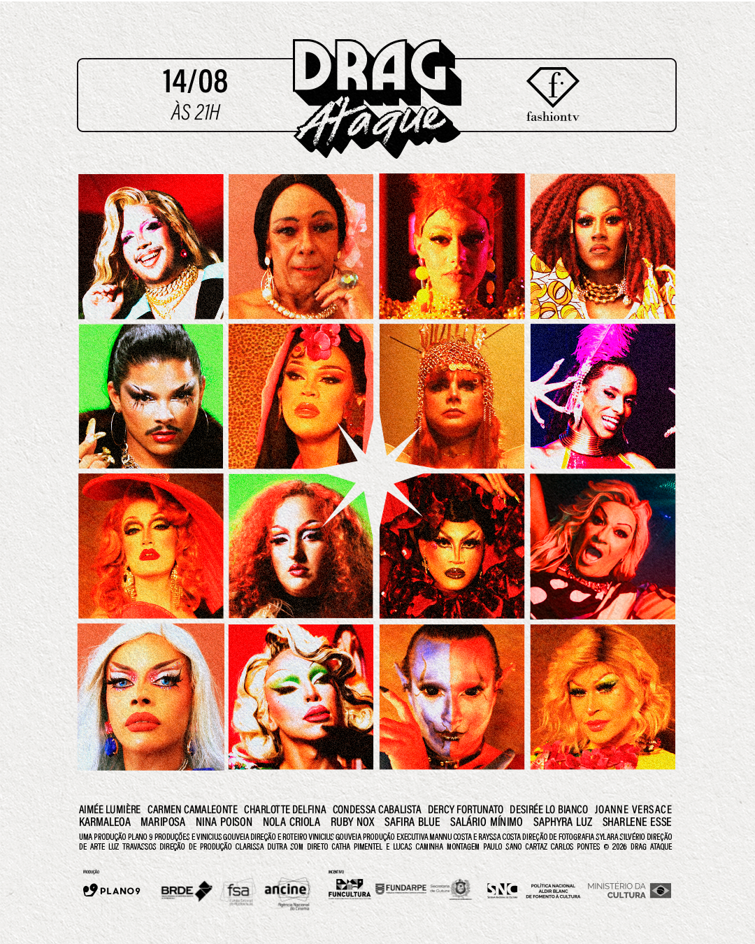 ​A série documental Drag Ataque mergulha no universo artístico das drag queens do Norte e Nordeste do Brasil