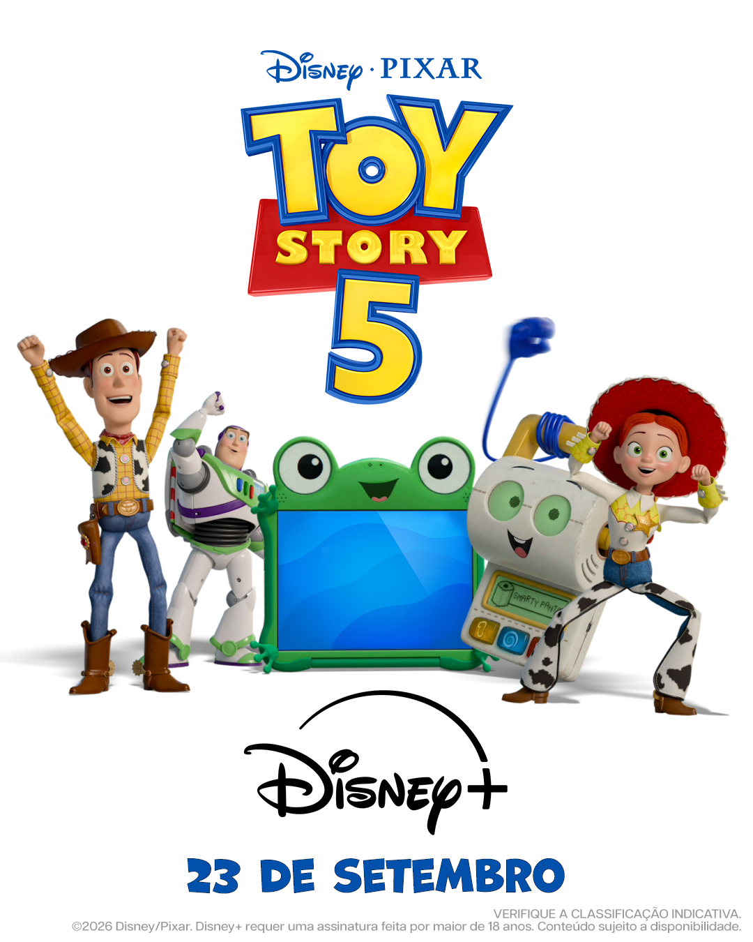 O SUCESSO DE BILHETERIA TOY STORY 5 CHEGA EXCLUSIVAMENTE AO DISNEY+ EM 23 DE SETEMBRO