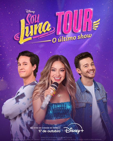NO DIA 17 DE OUTUBRO, O DISNEY+ TRANSMITIRÁ SOU LUNA AO VIVO: O ÚLTIMO SHOW DIRETAMENTE DA CIDADE DO MÉXICO